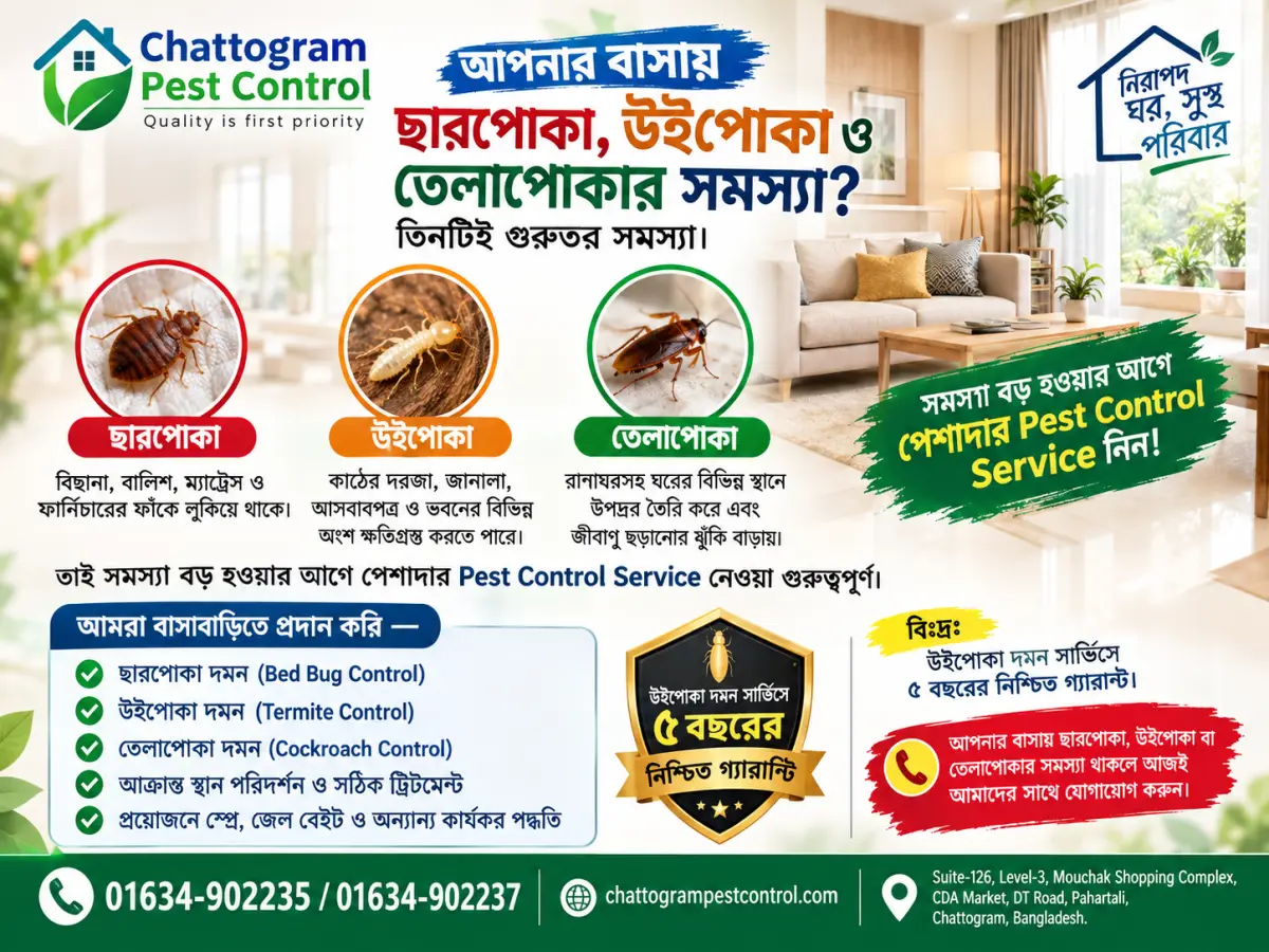 Pest control service at chittagong, Bangladesh