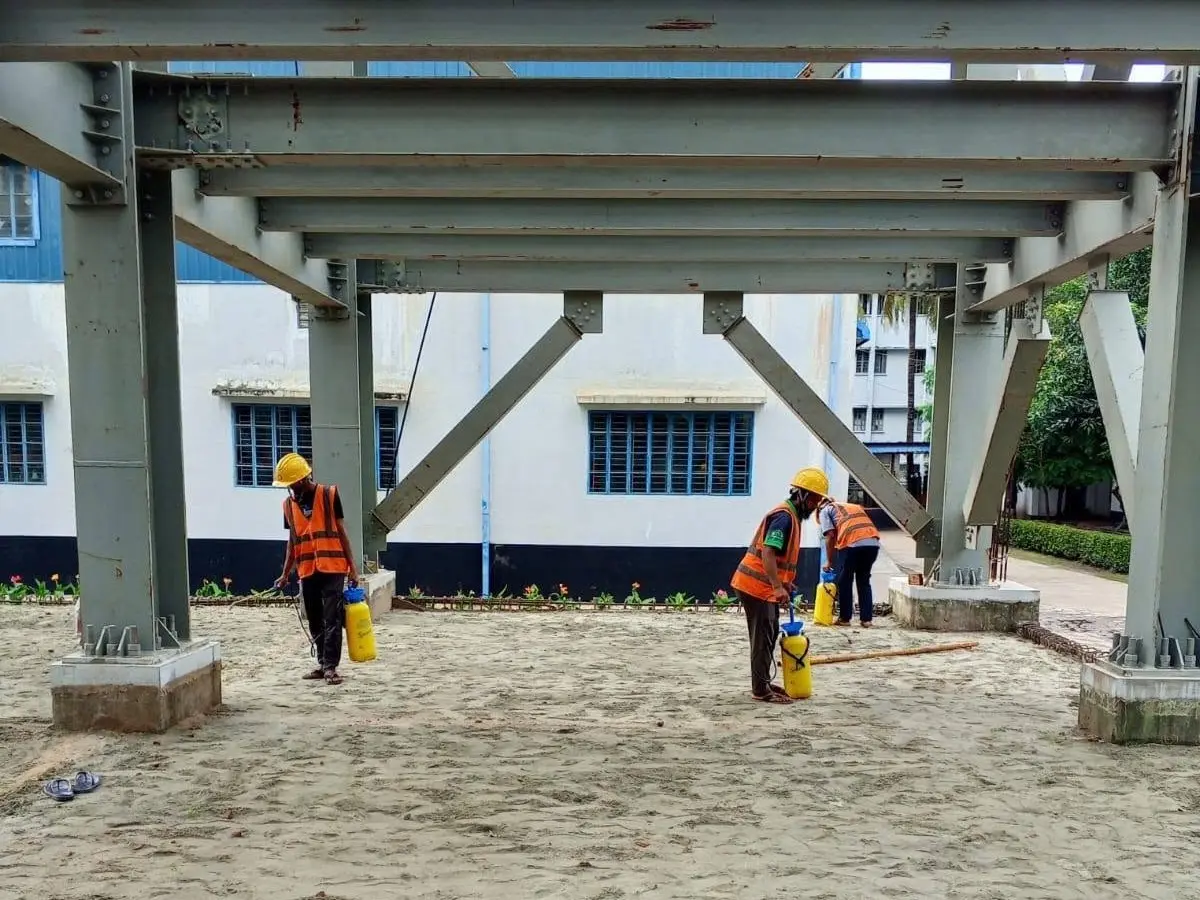 Pre-constraction Pest control service at Navy Office, Chattogram